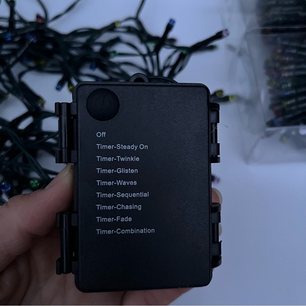 8 function 100 LED Micro String Lights w timer - Picture 8 of 8